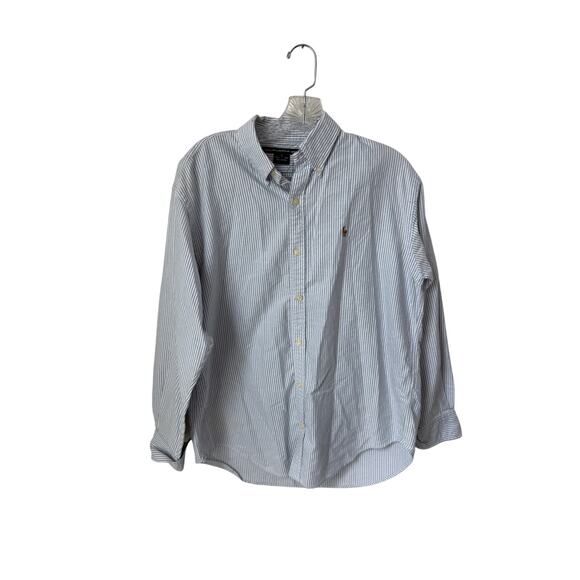 Ralph Lauren Tops - Vintage Ralph Lauren Sport 100% Cotton Striped Button Down Top Size 10